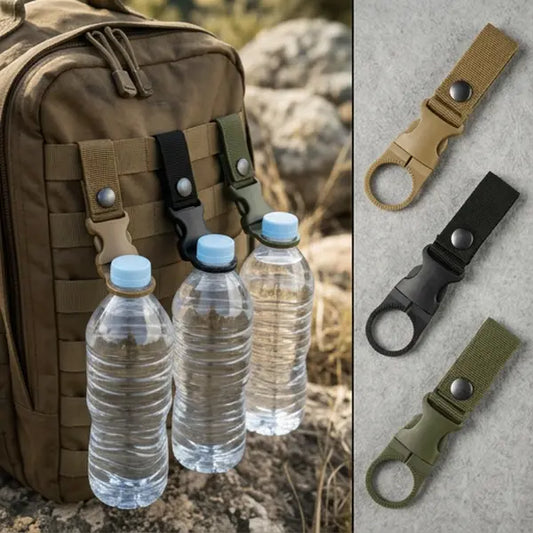 ⛰️Outdoor Water Bottle Carabiner Clips with Carabiner Buckle