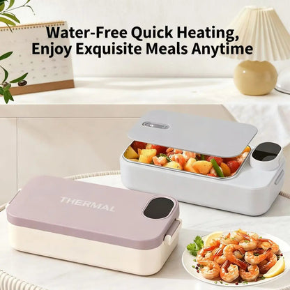 ✨ Portable Electric Lunch Box – Self-Heating, 7200mAh, 304 Stainless Steel 🔋