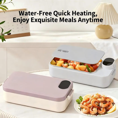 ✨ Portable Electric Lunch Box – Self-Heating, 7200mAh, 304 Stainless Steel 🔋