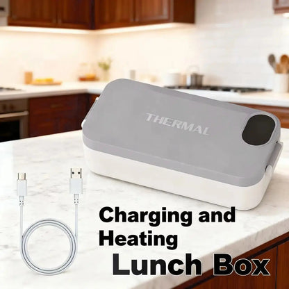 ✨ Portable Electric Lunch Box – Self-Heating, 7200mAh, 304 Stainless Steel 🔋