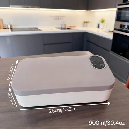 ✨ Portable Electric Lunch Box – Self-Heating, 7200mAh, 304 Stainless Steel 🔋