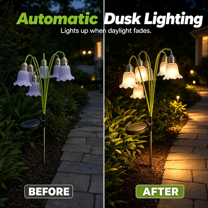 ⏰Solar Flower Lights Outdoor Garden Decorations