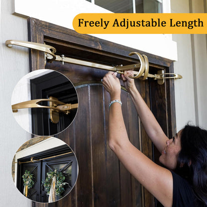 ✨ Adjustable Christmas Wreath Hanger Rod