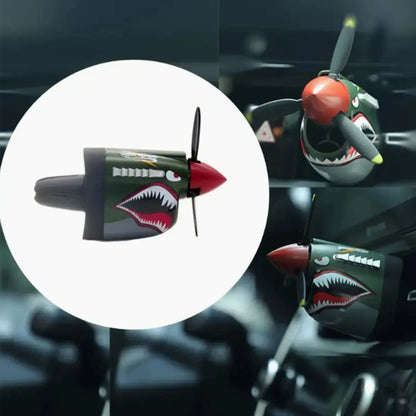 🛩️🚗P-40 Warhawk Creative Propeller Car Decor