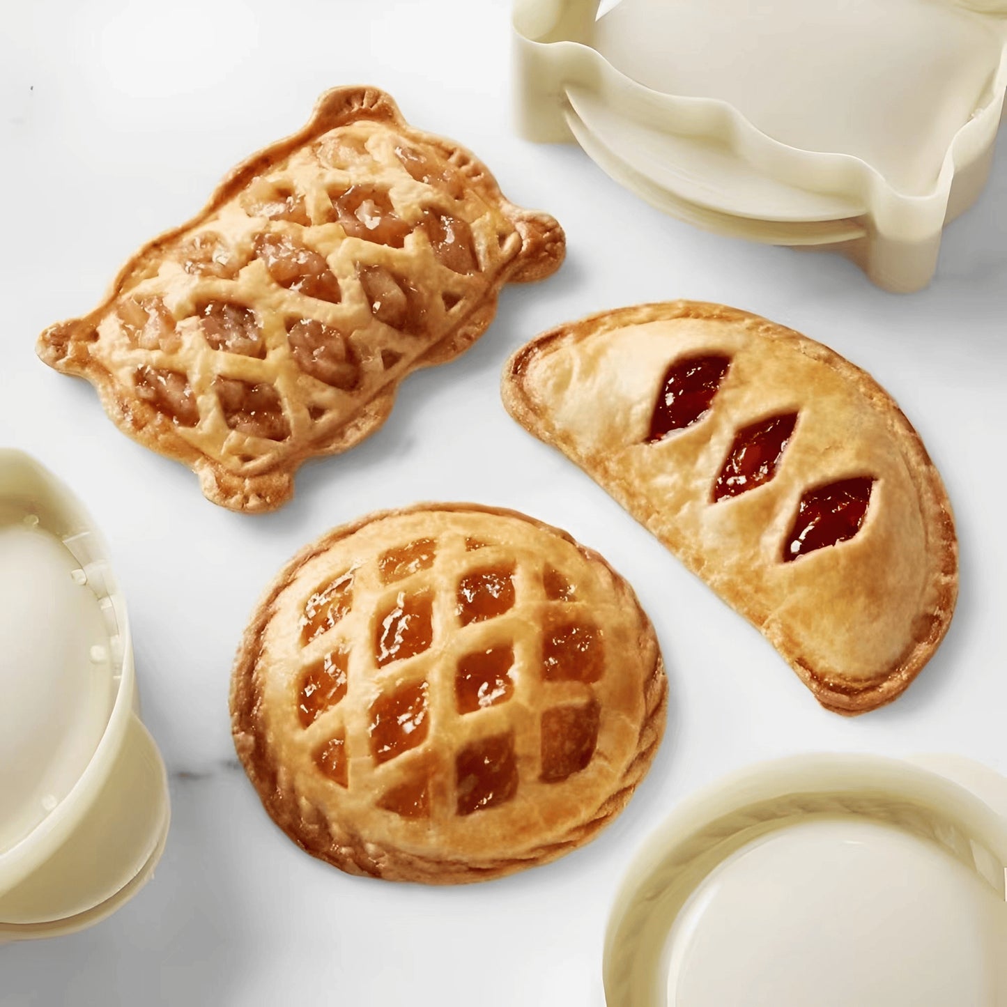 🔥3-Pack Non-Toxic Traditional Shape Hand Pie Bakery Molds