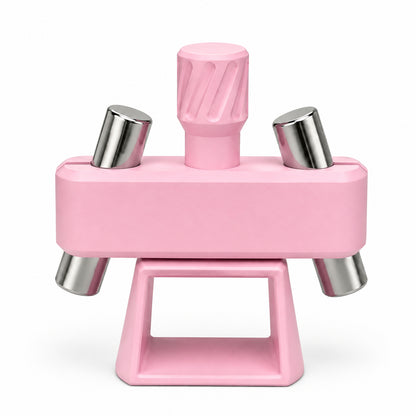 💅[Viral Nail Art Essential] Rotating Cat Eye Gel Nail Magnet Tool with Dual Height Finger Rests – Effortless 3D Aura Nails!