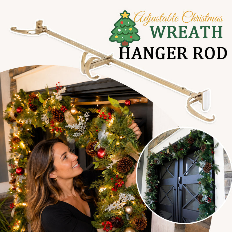 ✨ Adjustable Christmas Wreath Hanger Rod