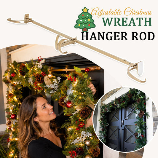 ✨ Adjustable Christmas Wreath Hanger Rod