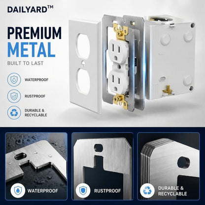 🔩 Heavy-Duty Metal Electrical Outlet Spacers – Flush Mount Leveling Plates for Loose or Recessed Boxes