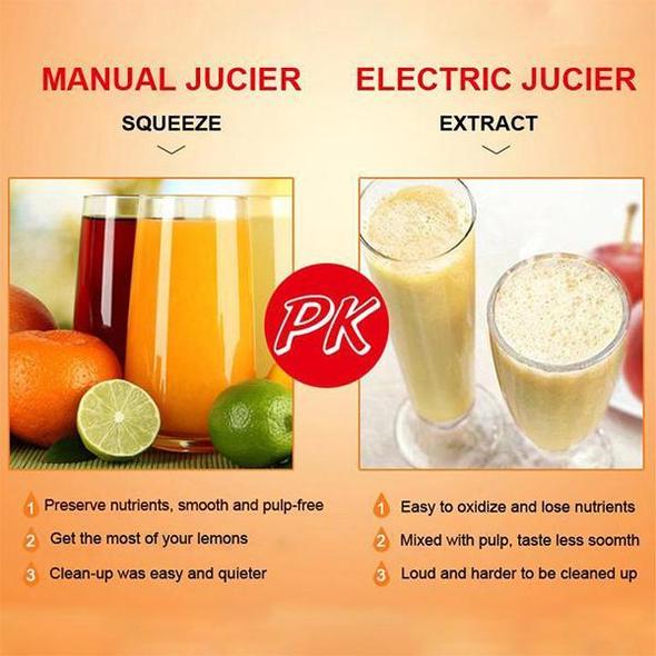 🍋 Manual Metal Citrus Juicer – Compact Hand Press for Fresh Juice🍹