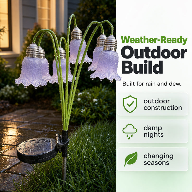 ⏰Solar Flower Lights Outdoor Garden Decorations