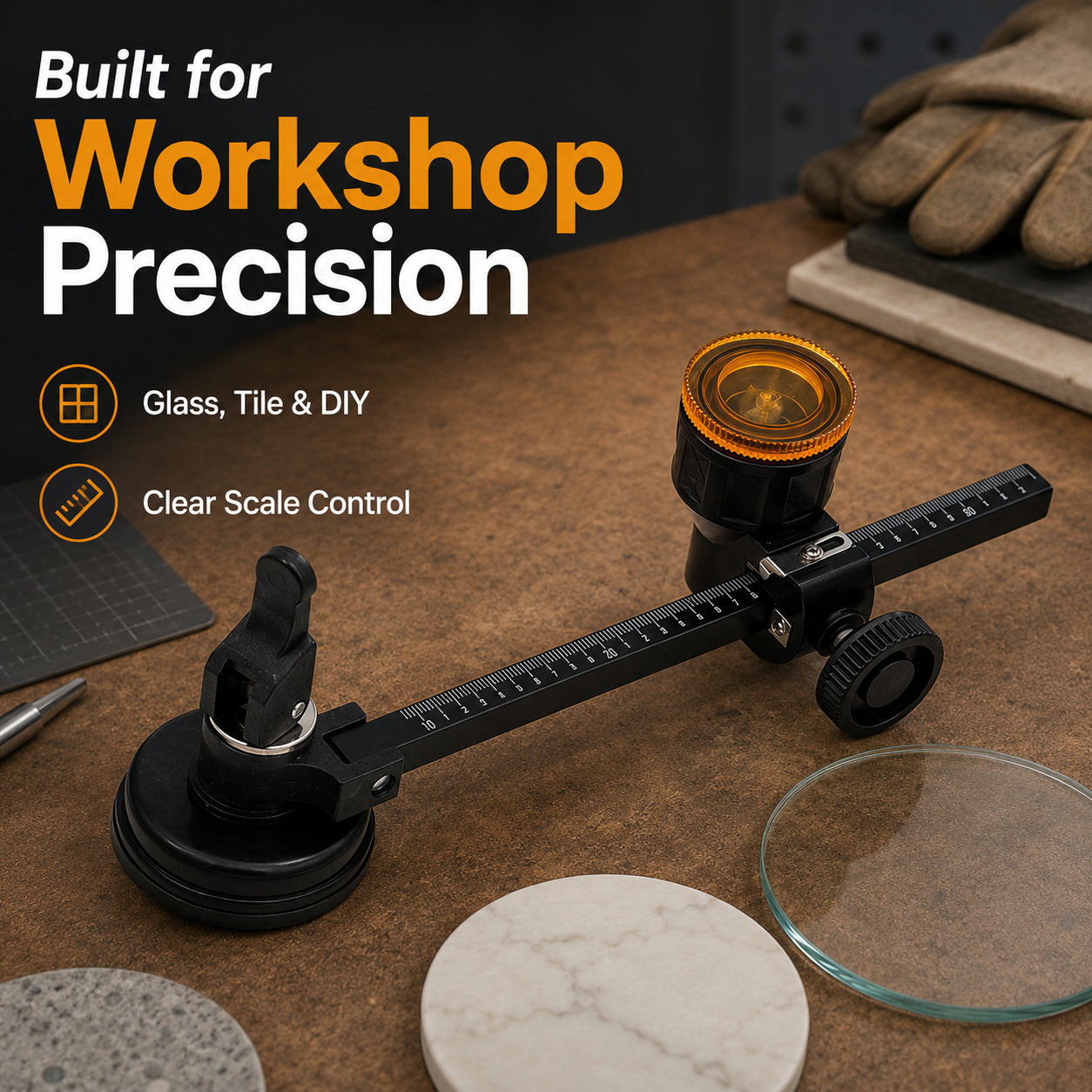 Glass Circle Cutter Tool for Tiles & Ceramics 🌟