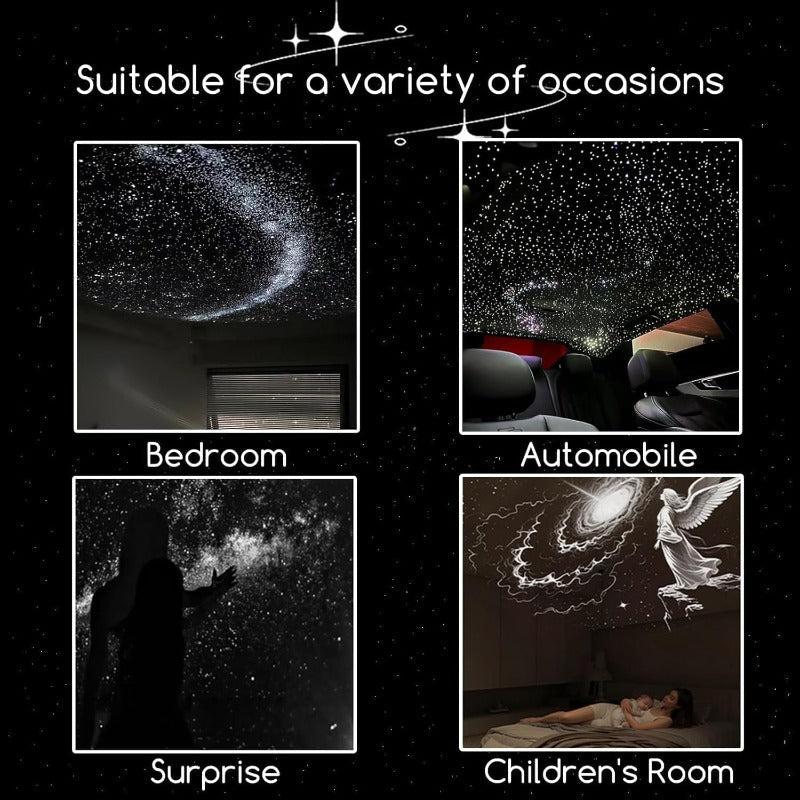 🪐2-in-1 Mini Galaxy Star Projector Night Light