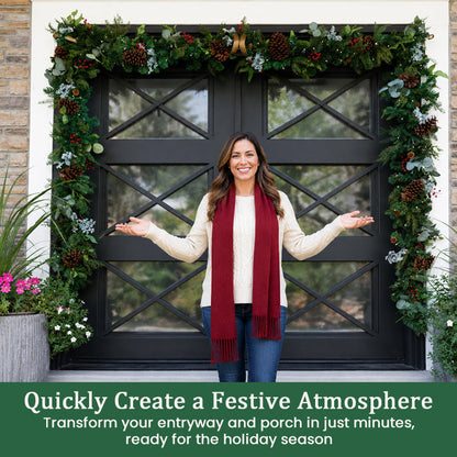 ✨ Adjustable Christmas Wreath Hanger Rod