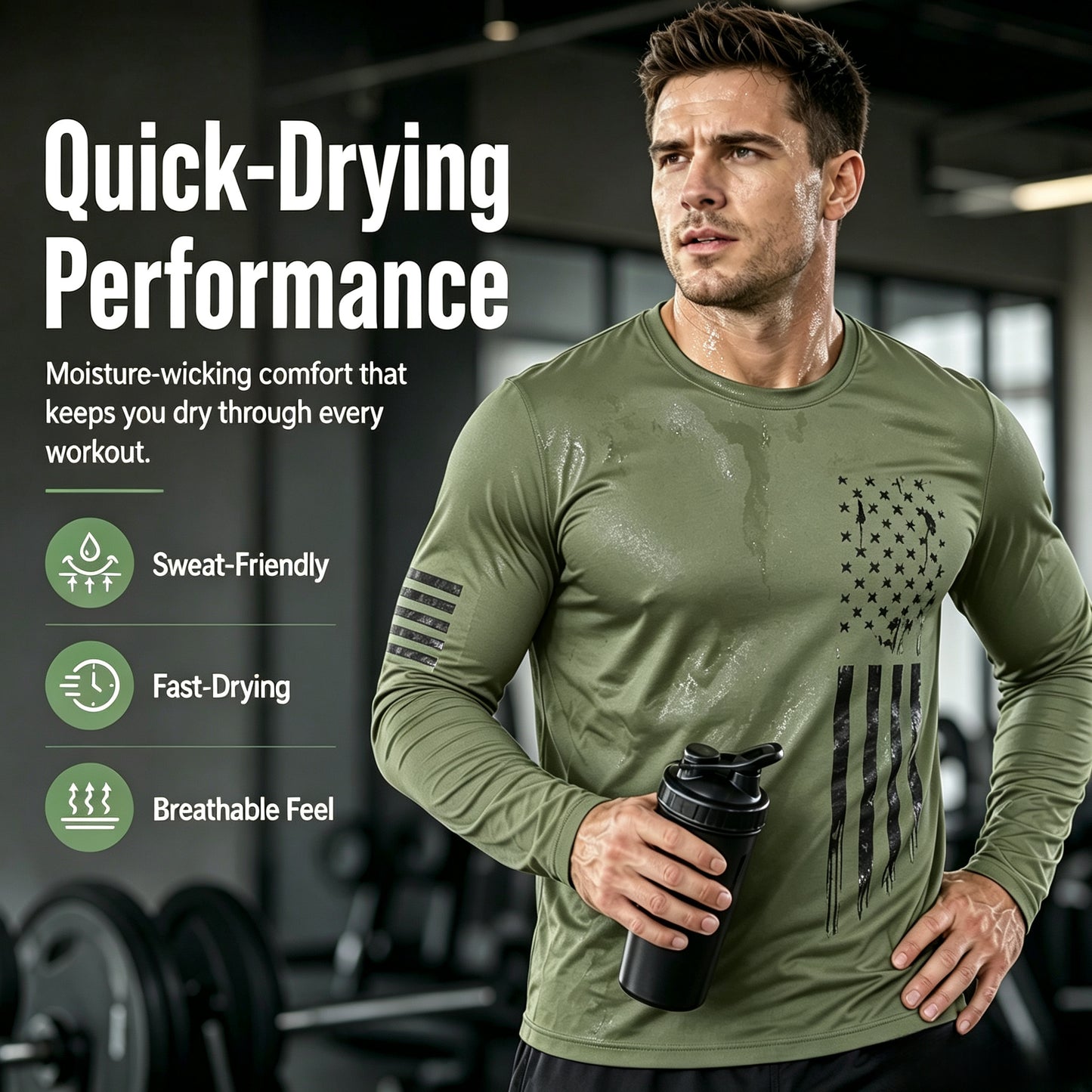 ⚡Stay Cool. Stay Protected.  UPF 50+ Performance Active Shirt