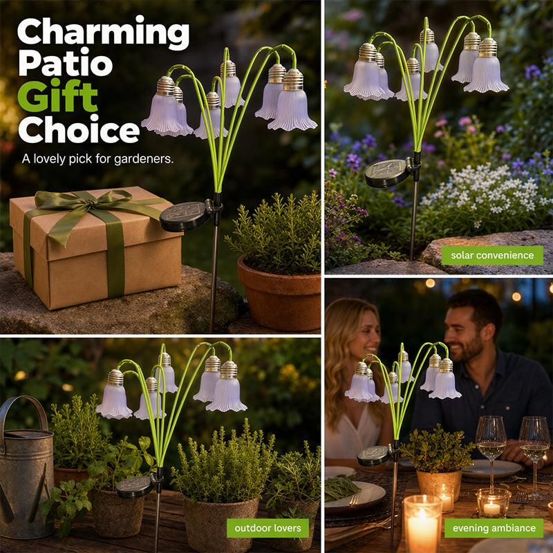 ⏰Solar Flower Lights Outdoor Garden Decorations
