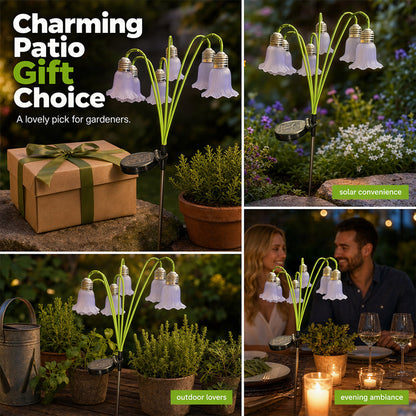 ⏰Solar Flower Lights Outdoor Garden Decorations