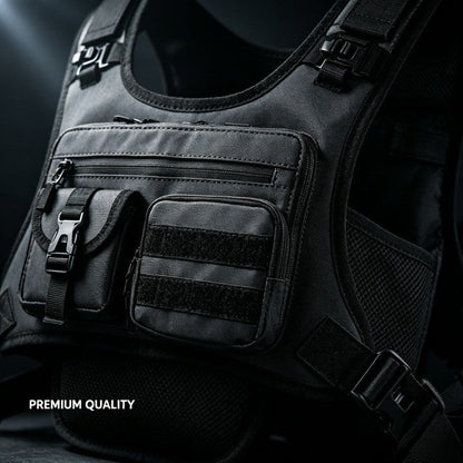 ✨Men’s 2L Tactical Hydration Running Vest – Lightweight Adjustable Chest Pack💧