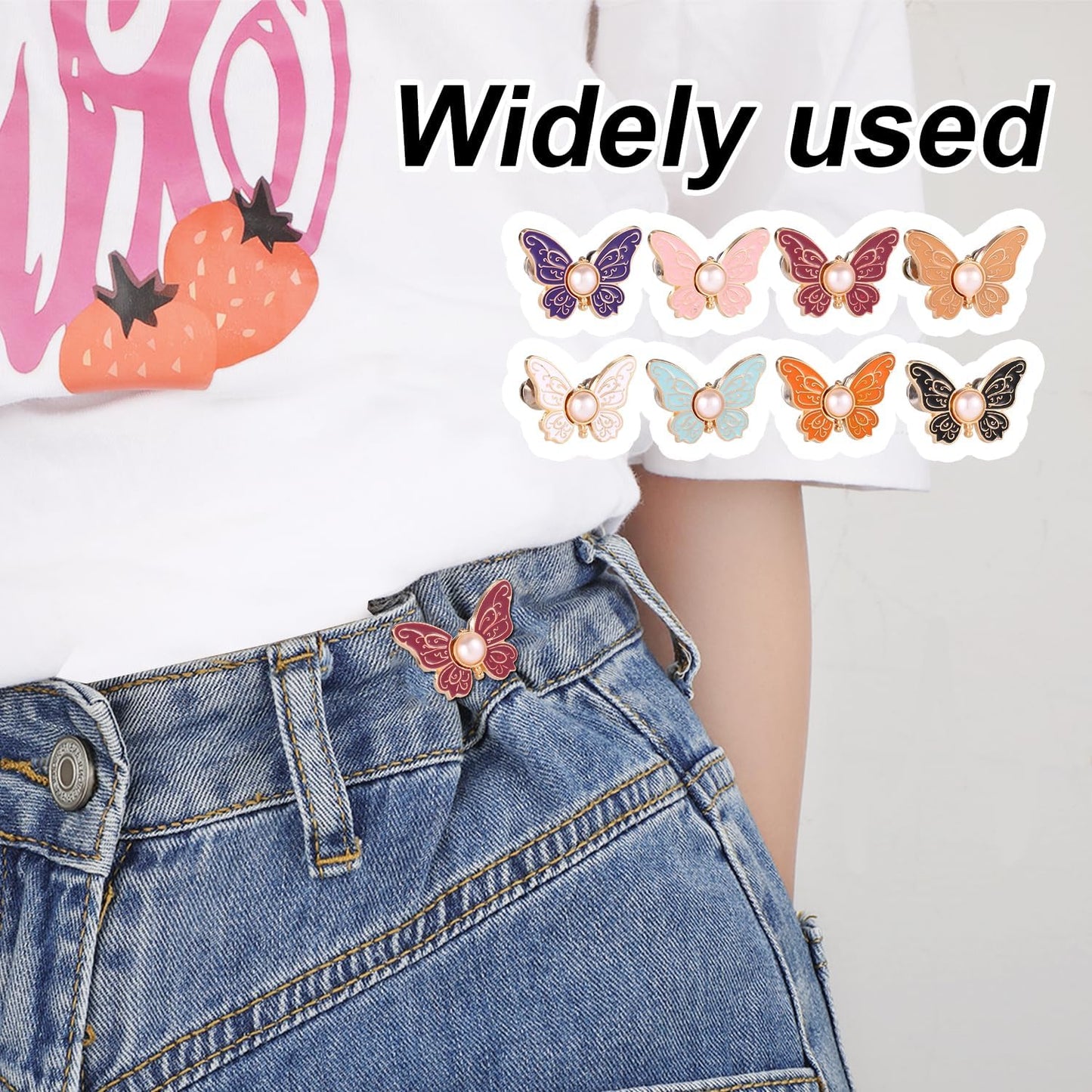 🔥8Pcs Butterfly-Designed Trouser Tightener for Jeans or Clothes