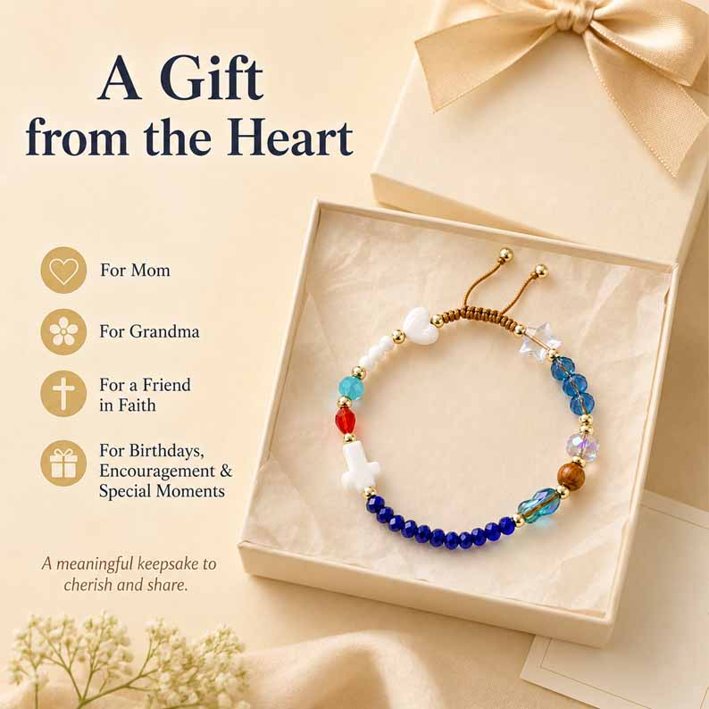 ✝️ Handmade Christian Gospel Beaded Bracelet – Inspirational Faith Story Jewelry Gift for Believers 💝