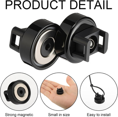 🔥🧲 12 Pack Heavy Duty Magnetic Zip Tie Mounts for Cable Management