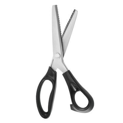 ✂️Stainless Steel Pinking Shears – 9.1" Zig Zag Fabric Scissors for Sewing, Quilting, Dressmaking And DIY Crafts