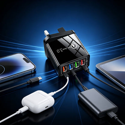 ⚡ One Charger. Four Devices. Zero Waiting.