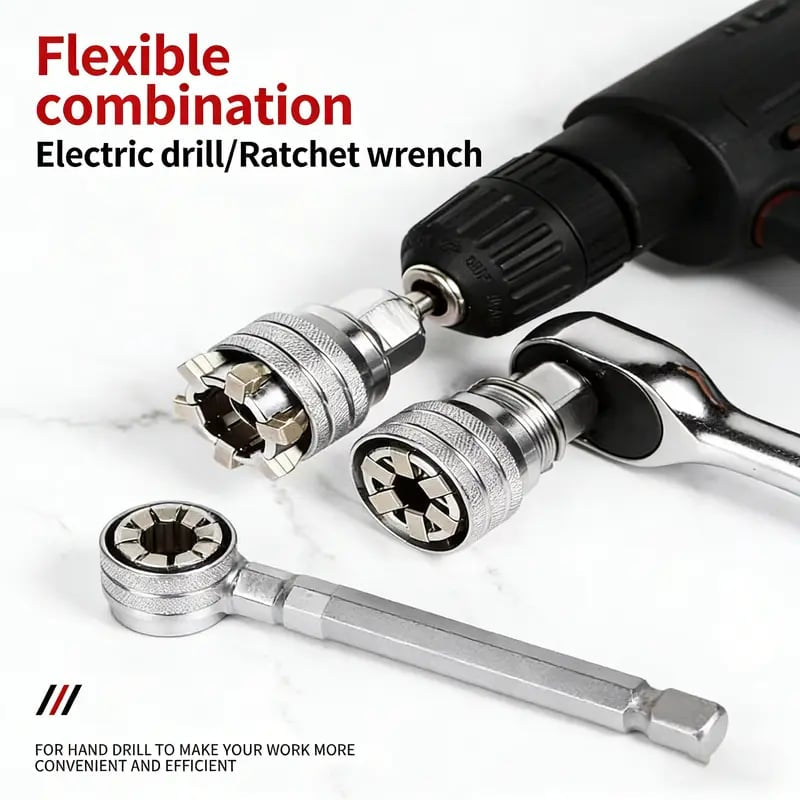 Multi-function Universal Socket Wrench Tool - Universal Maintenance Tool