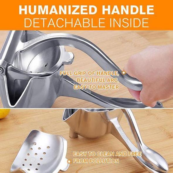 🍋 Manual Metal Citrus Juicer – Compact Hand Press for Fresh Juice🍹