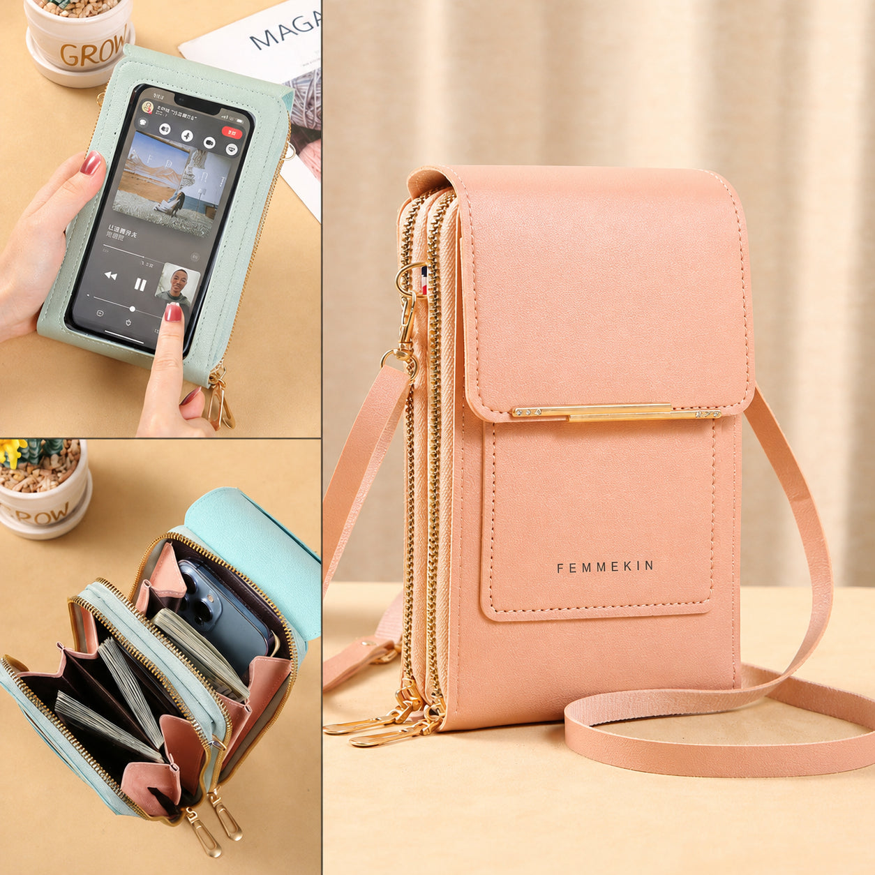 🔥Buy 3 Get 1 Free 🎁Women's Touch Screen Mobile Phone Messenger bag🤩