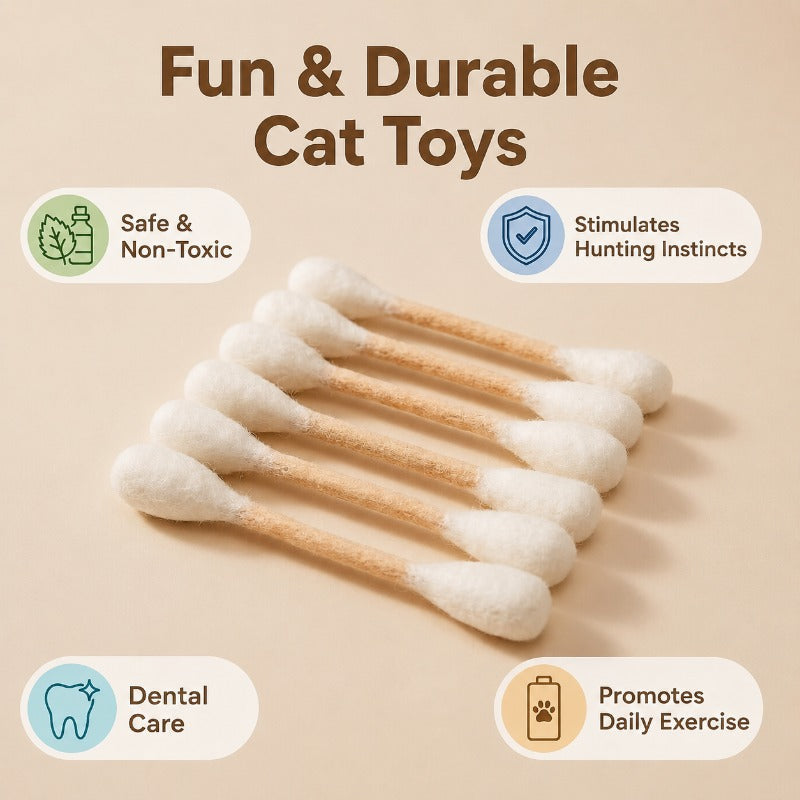 🐱Q Tips Cat Toy