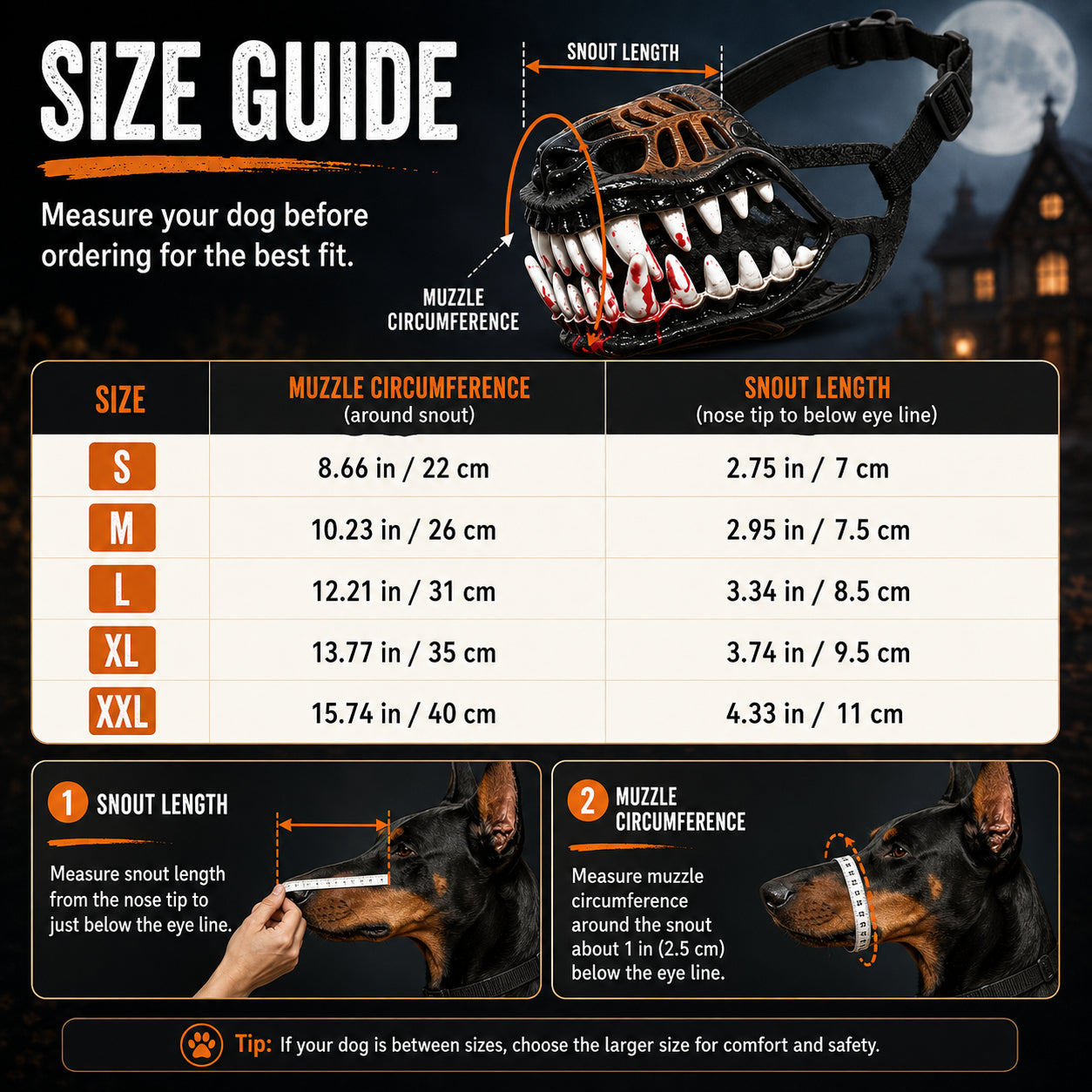 Dinosaur Jaw Dog Muzzle | Halloween Pet Costume