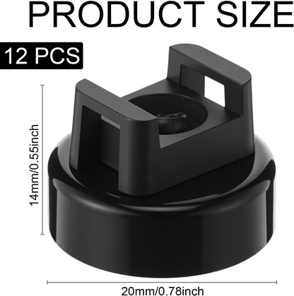 🔥🧲 12 Pack Heavy Duty Magnetic Zip Tie Mounts for Cable Management