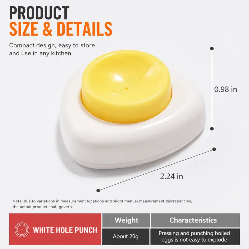 Egg Piercer – One-Press Stainless Steel Egg Pricker for Perfect Hard-Boiled Eggs
