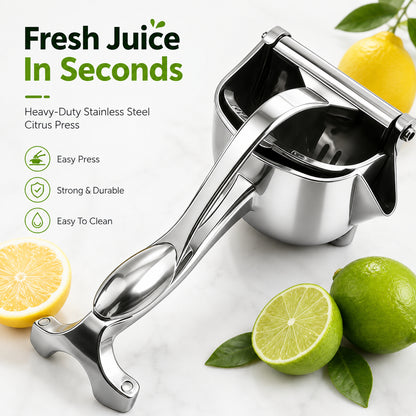 🍋 Manual Metal Citrus Juicer – Compact Hand Press for Fresh Juice🍹