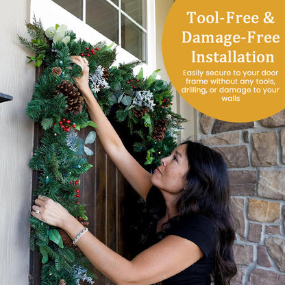 ✨ Adjustable Christmas Wreath Hanger Rod