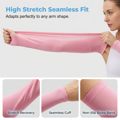 Unisex UV Protection Cooling Arm Sleeves Core Sun Protection Performance