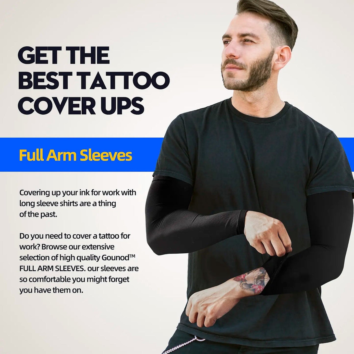Arm Sun Sleeves Compression UV Protection Cooling for Men Women