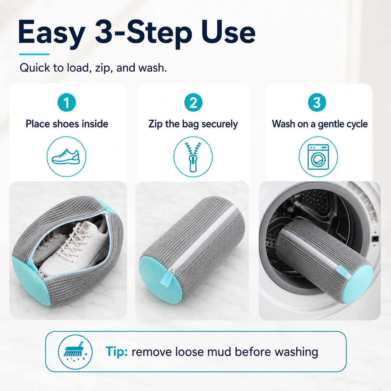 👟Machine-Wash Shoe Cleaning Bag