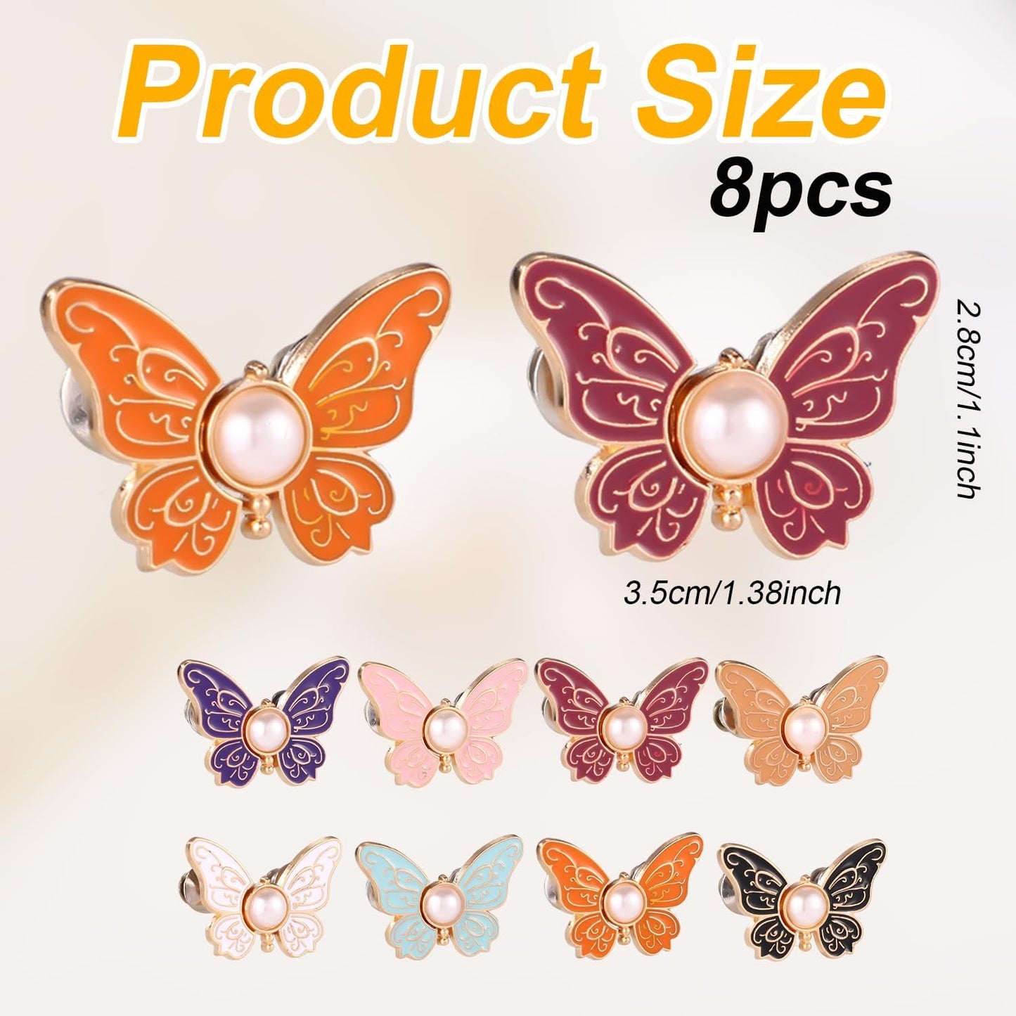 🔥8Pcs Butterfly-Designed Trouser Tightener for Jeans or Clothes
