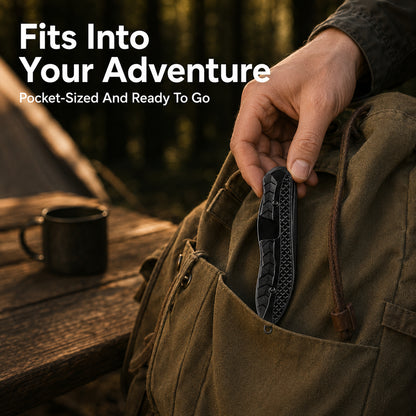 Folding Knife with Fork &amp; Spoon Set-The Ultimate Outdoor Dining Tool for camping &amp; Adventure