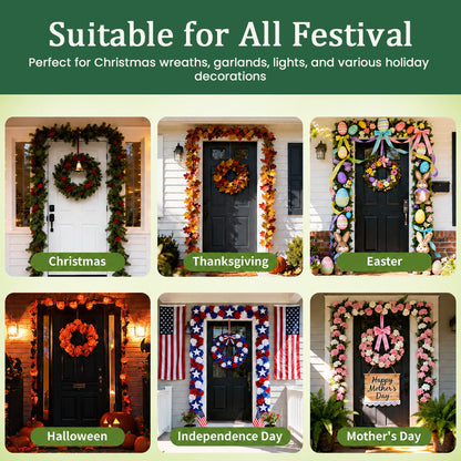 ✨ Adjustable Christmas Wreath Hanger Rod
