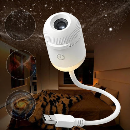 🪐2-in-1 Mini Galaxy Star Projector Night Light