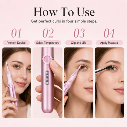 ✨Rechargeable Heated Eyelash Curler | Get Long-Lasting Perfect Lash Curls Anytime🔋