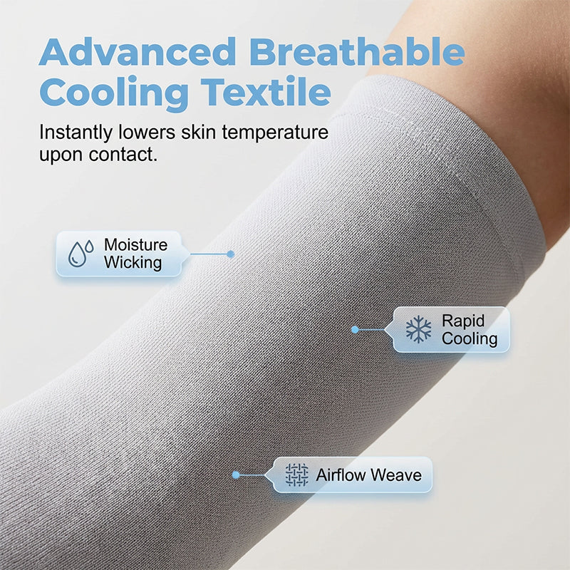 Unisex UV Protection Cooling Arm Sleeves Core Sun Protection Performance