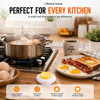 Egg Piercer – One-Press Stainless Steel Egg Pricker for Perfect Hard-Boiled Eggs