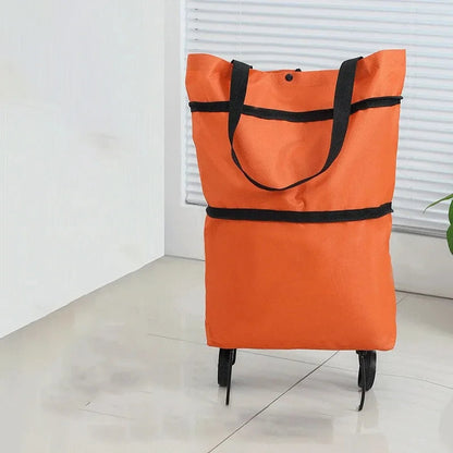 Foldable Rolling Grocery Bag🛒 Carry Less. Roll More. Shop Easier.