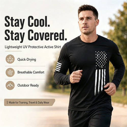 ⚡Stay Cool. Stay Protected.  UPF 50+ Performance Active Shirt