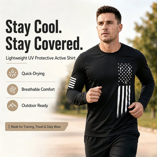 ⚡Stay Cool. Stay Protected.  UPF 50+ Performance Active Shirt