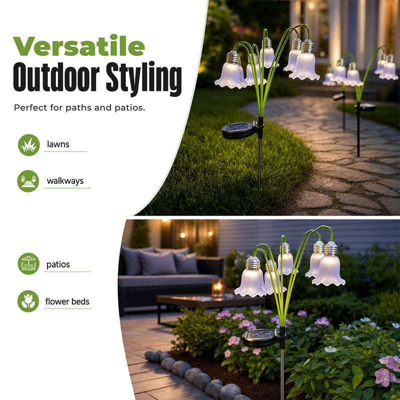 ⏰Solar Flower Lights Outdoor Garden Decorations